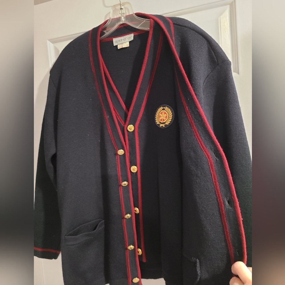 RARE FIND! Vintage, Air Canada cardigan with vest